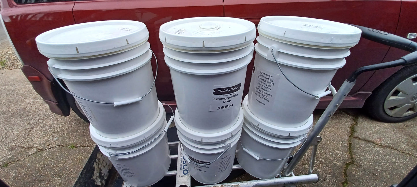 5 gallon bucket of soap
