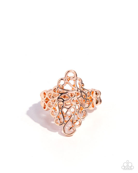 Full-Fledged Filigree - Rose Gold