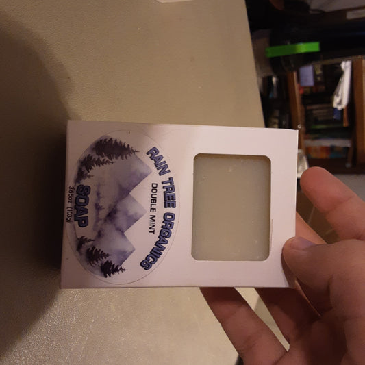 Double mint soap bar